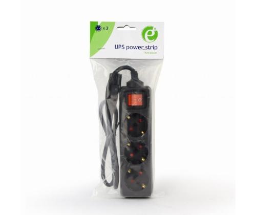 UPS ACC CABLE POWER EXT. 0.6M/3OUTL. EG-PSU3-01 GEMBIRD