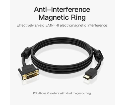 CABLE HDMI TO DVI 5M/BLACK ABFBJ VENTION