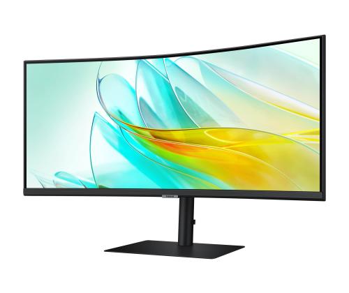 LCD Monitor SAMSUNG S65UC 34" Curved/21 : 9 Panel VA 3440x1440 21:9 100Hz 5 ms Speakers Tilt Colour…