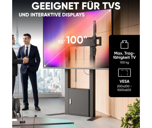 TV SET ACC FLOOR STAND /55-100/BLACK FPRO2L-40-B ONKRON