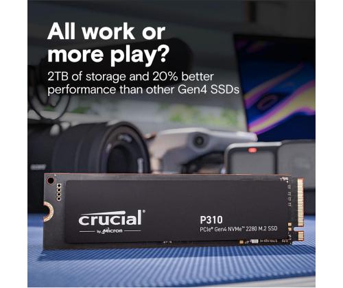 SSD CRUCIAL 220xTBW rating Read speed 7100 MB/s Write speed 6000 MB/s NVMe Yes PCI Express 4.0 M.2…