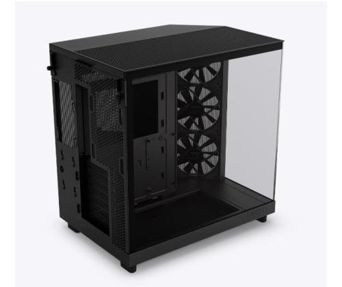 Case NZXT H6 Flow MidiTower Not included ATX MicroATX MiniITX Colour Black CC-H61FB-01