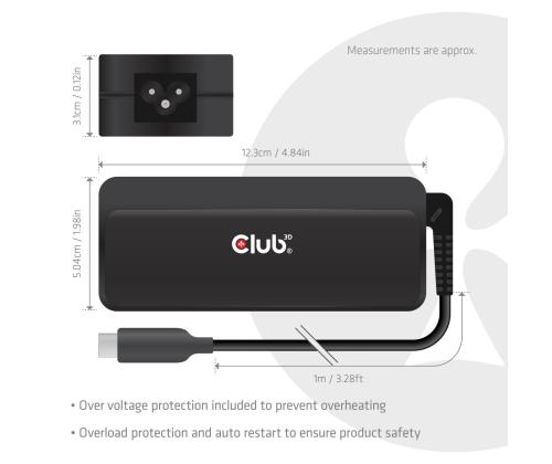 NB CHARGER USB-C 140W/CAC-1932 CLUB3D