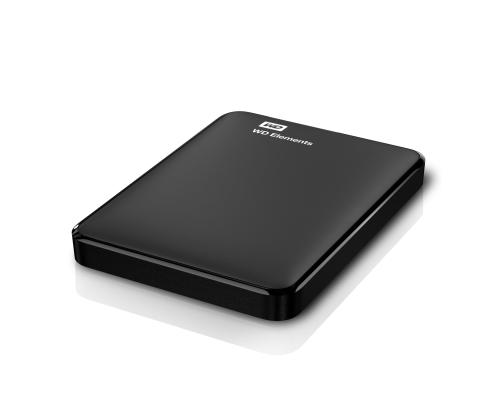 External HDD WESTERN DIGITAL Elements Portable 1TB USB 3.0 Colour Black WDBUZG0010BBK-WESN
