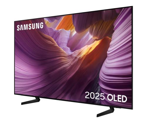TV Set SAMSUNG 55" OLED/4K/Smart 3840x2160 Wireless LAN Bluetooth Tizen Black QE55S85FAUXXH
