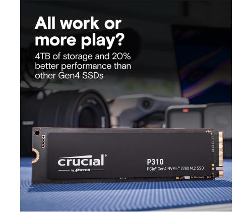 SSD CRUCIAL 800xTBW rating Read speed 7100 MB/s Write speed 6000 MB/s NVMe Yes PCI Express 4.0 M.2…