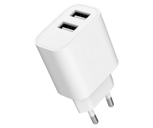CHARGER USB UNIVERSAL WHITE/2P TA-UC-2A12-01 GEMBIRD