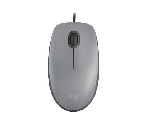 MOUSE USB OPTICAL M110 SILENT/MID GRAY 910-006760 LOGITECH