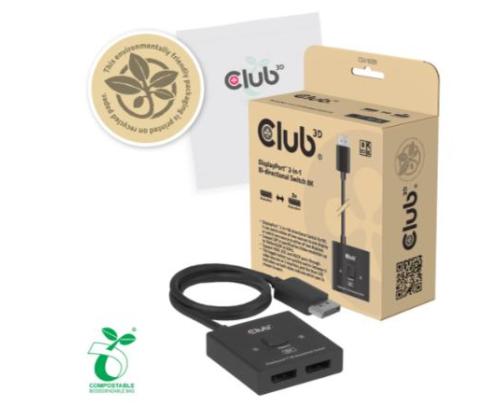 VIDEO SWITCH DP 2IN-1/CSV-1009 CLUB3D