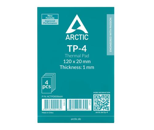 CPU COOLER ACC THERMAL PAD 4PK/120X20X1.0 ACTPD00066A ARCTIC
