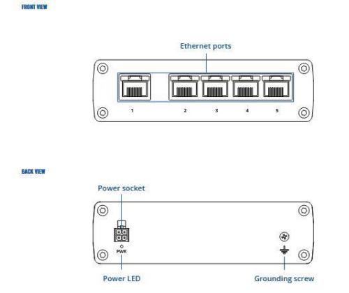 Switch TELTONIKA TSW110 Desktop/pedestal DIN Rail TSW110