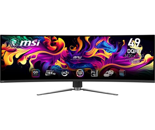 Monitor MSI MPG 491CQP QD-OLED 49" Gaming/Curved Panel QD-OLED 5120x1440 32:9 144Hz Matte 0.03 ms…