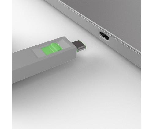 USB PORT TYPE-C BLOCKER 4PACK/GREEN 40426 LINDY