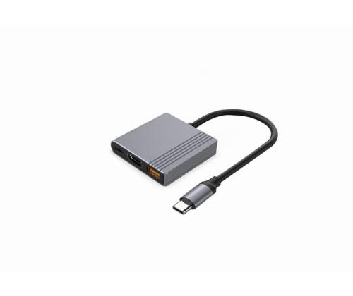I/O ADAPTER USB-C TO HDMI/USB3/3IN1 A-CM-COMBO3-05 GEMBIRD