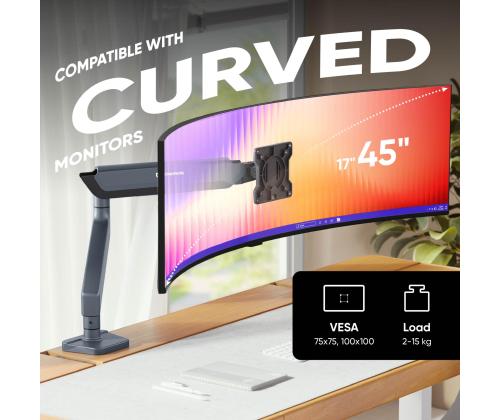 MONITOR ACC DESK MOUNT/17-45" GRAPHITE G95-G ONKRON