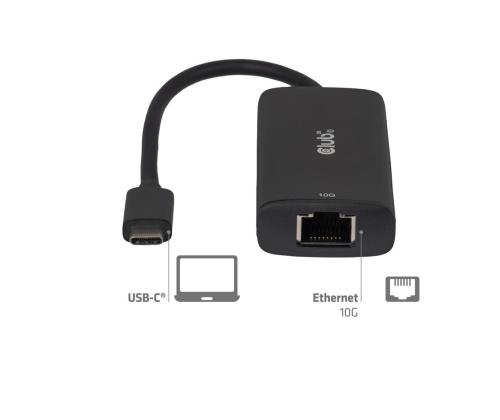 I/O ADAPTER USB-C TO RJ45/10G M/F CAC-2531 CLUB3D