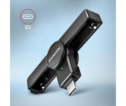 CARD READER POCKET SMARTCARD/USB-C CRE-SMPC AXAGON
