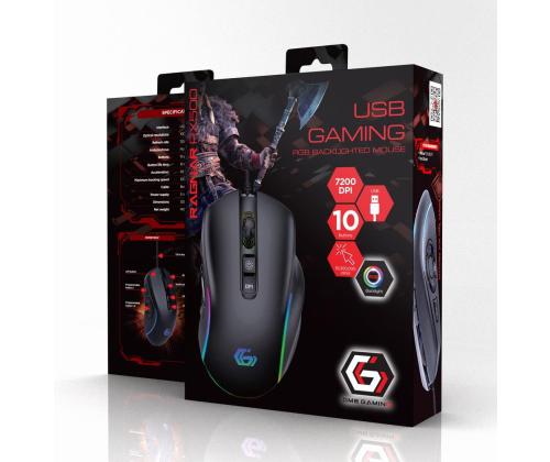MOUSE USB OPTICAL GAMING RGB/MUSG-RAGNAR-RX500 GEMBIRD