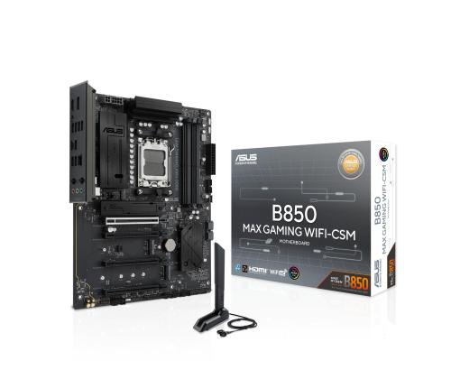 Mainboard ASUS AMD B850 Socket AM5 ATX RAM DDR5-SDRAM 4xSlots Wi-Fi Yes Bluetooth Yes 3xNumber of M…