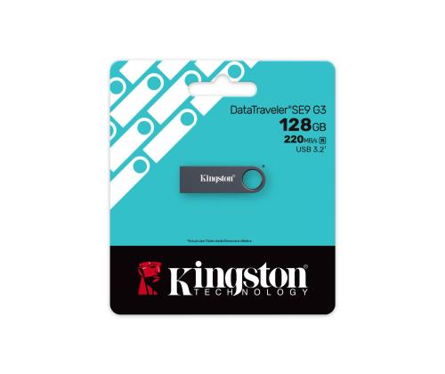 MEMORY DRIVE FLASH USB3.2 128G/SE9 G3 KE-U2X128-1AC KINGSTON