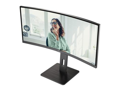 LCD Monitor AOC 34 " 3440 x 1440 pixels UltraWide Quad HD Native aspect ratio 21:9 LED Curved…