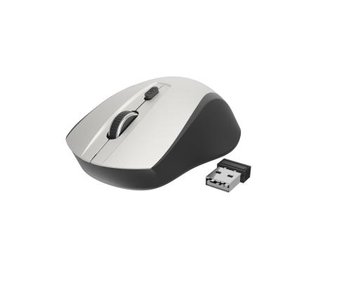 MOUSE USB OPTICAL WRL BLACK/SILVER MUSW-4B-02-BS GEMBIRD