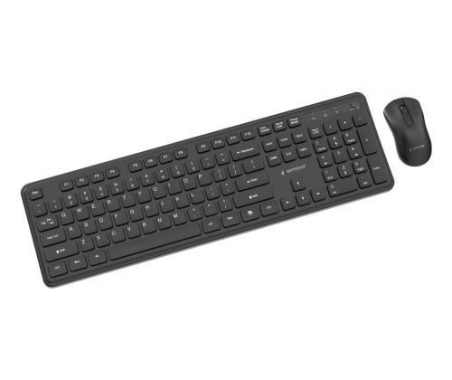 KEYBOARD +MOUSE WRL ENG/BK KBS-WPS-01 GEMBIRD
