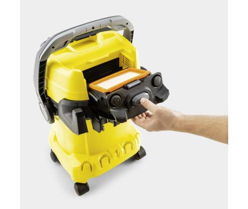 Vacuum Cleaner KARCHER Input power 1200 W Dust capacity 25 L Drum vacuum Cleaning type Dry&wet Dust…