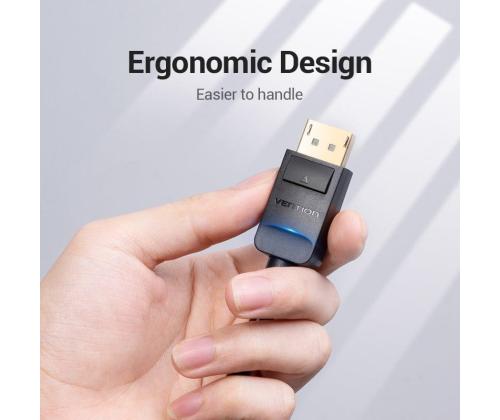 CABLE DP TO VGA 2M/BLACK HBLBH VENTION