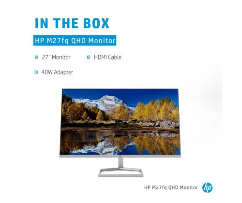 LCD Monitor HP 27 " 2560 x 1440 pixels Quad HD Native aspect ratio 16:9 LCD Flat 2H4B5E9