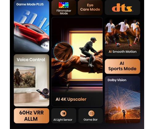 TV Set HISENSE 85 " 4K Ultra HD 3840 x 2160 pixels Flat 16:9 LED 85A6Q