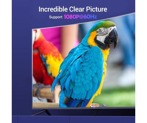 CABLE DP TO HDMI 2M/BLACK HADBH VENTION