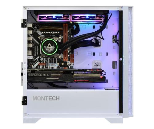 Case MONTECH AIR 100 ARGB MidiTower Not included MicroATX MiniITX Colour White AIR100ARGB(W)