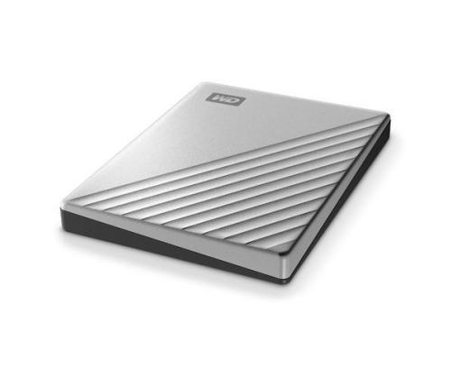 External HDD WESTERN DIGITAL My Passport Ultra 2TB USB 3.0 USB-C Colour Silver WDBC3C0020BSL-WESN