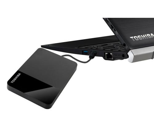 External HDD TOSHIBA HDTP310EK3AA Canvio Basics 1000 GB Colour Black HDTP310EK3AA