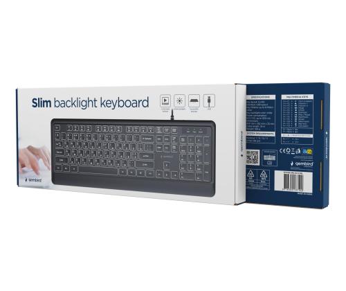 KEYBOARD MULTIMEDIA USB CYRILL/BLACK KB-UML-04-CYRL GEMBIRD