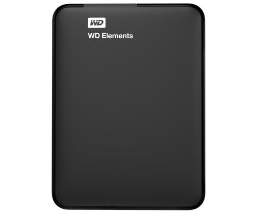 External HDD WESTERN DIGITAL Elements Portable 1TB USB 3.0 Colour Black WDBUZG0010BBK-WESN