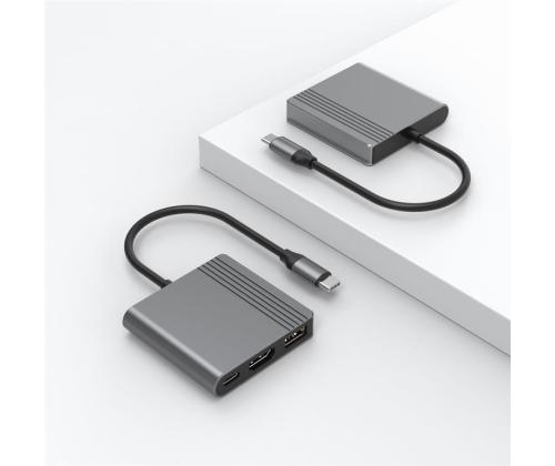 I/O ADAPTER USB-C TO HDMI/USB3/3IN1 A-CM-COMBO3-05 GEMBIRD
