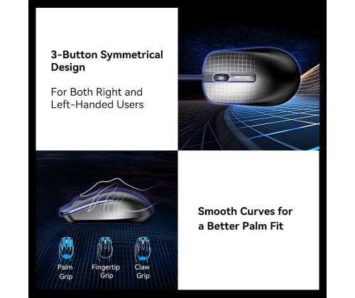 MOUSE USB OPTICAL BLACK/KTABG VENTION