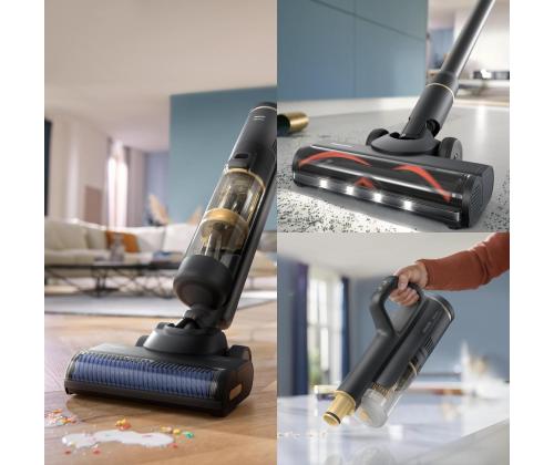 Vacuum Cleaner PHILIPS XW7264/11 Dry&wet 3-in-1 stick vacuum Black Bagless Battery  4.5 kg XW7264/11