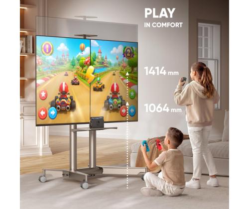 TV SET ACC MOBILE STAND/32-75"/CHAMPAGNE TS1571-C ONKRON
