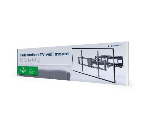 TV SET ACC WALL MOUNT 60-120"/WM-120ST-01 GEMBIRD
