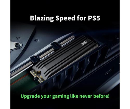 SSD AGI 750xTBW rating MTBF 2000000 h Read speed 7400 MB/s Write speed 5200 MB/s NVMe Yes PCI…