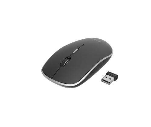 MOUSE USB OPTICAL WRL/BLACK MUSW-4B-01 GEMBIRD