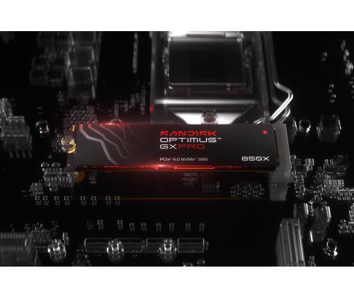 SSD SANDISK 1200xTBW rating MTBF 1750000 h Read speed 7300 MB/s Write speed 6600 MB/s NVMe Yes PCI…