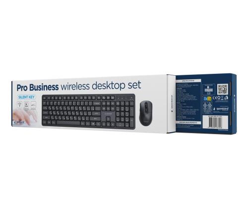 KEYBOARD +MOUSE WRL CYRILLIC/BLACK KBS-WMS-01-CYRL GEMBIRD