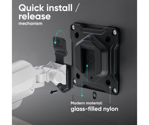 MONITOR ACC DESK MOUNT/13-32" BLK/WHT G160-BW ONKRON