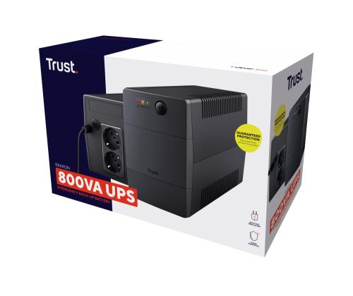 UPS TRUST 480 Watts 800 VA Wave form type Simulated sinewave Desktop/pedestal 23503