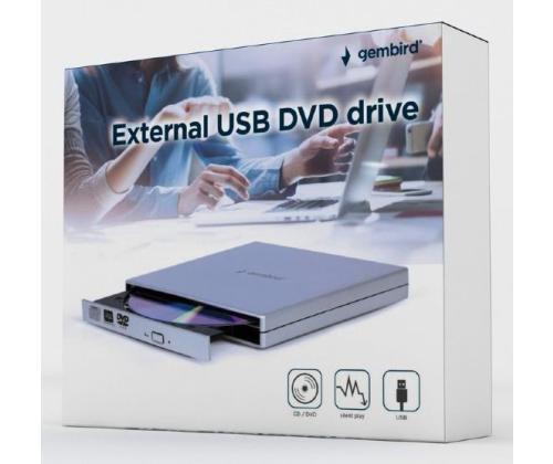 DVD RW USB2 8X EXT RTL/SILVER DVD-USB-021-SV GEMBIRD