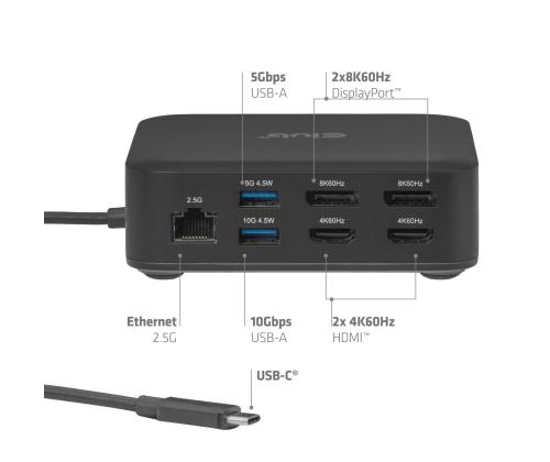 NB ACC DOCKING STATION 12IN1/USB-C 100W CSV-2542 CLUB3D